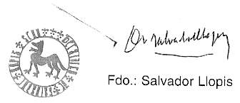 Firmado Salvador Llopis